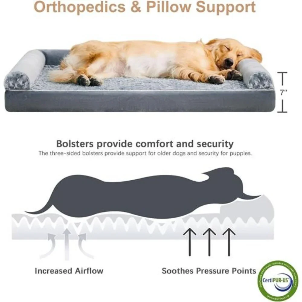 Dog Beds Large Dogs Orthopedic Dog Bed for Medium Large Dogs 36
